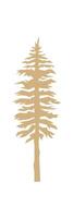 Minimalist fir tree vector