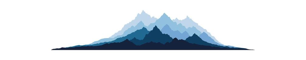 Abstract snow rock top vector