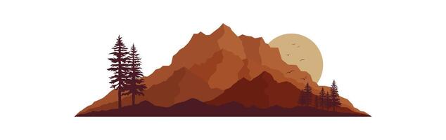 Flat rock top vector