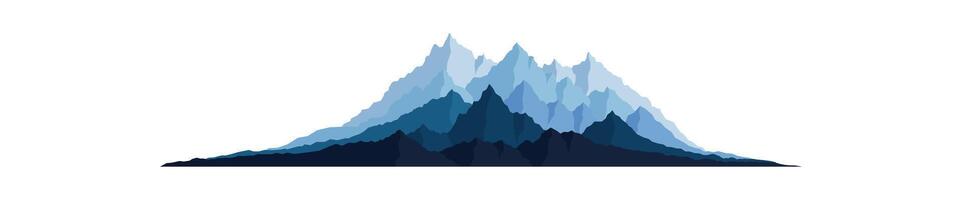 Abstract ice mountain range vector