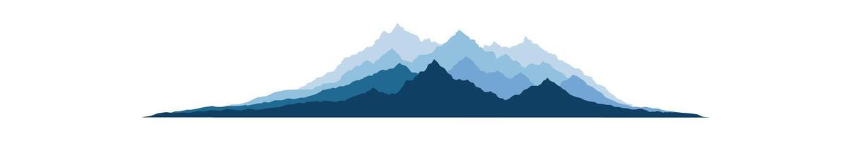 Abstract ice mountain peak vector