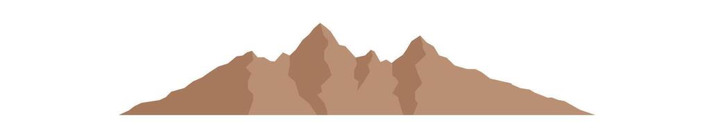 Abstract rock peak vector