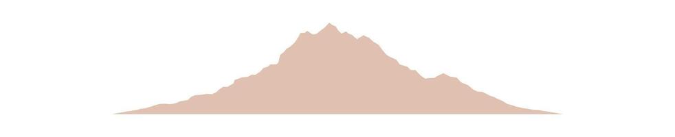 Cartoon cliff range vector