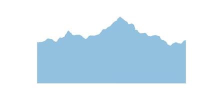 Abstract snow mountain top vector