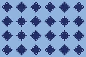A blue pattern with diamonds vector