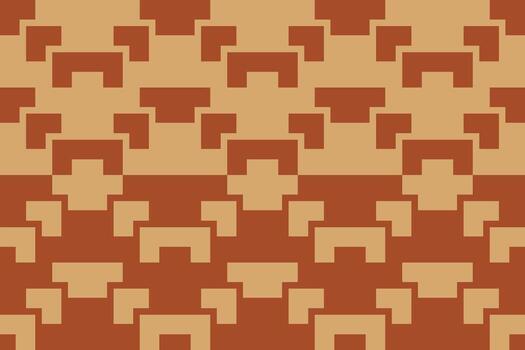 An abstract brown pattern with squares and rectangles vector