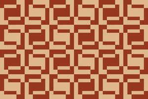 A pattern of rectangles in red and beige vector