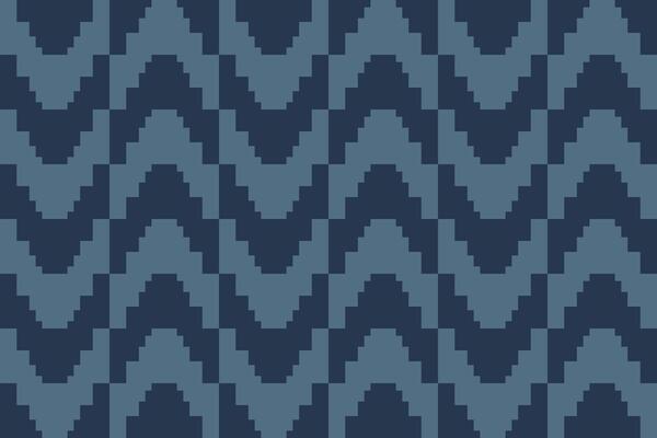 A blue and gray chevron rectangle pattern