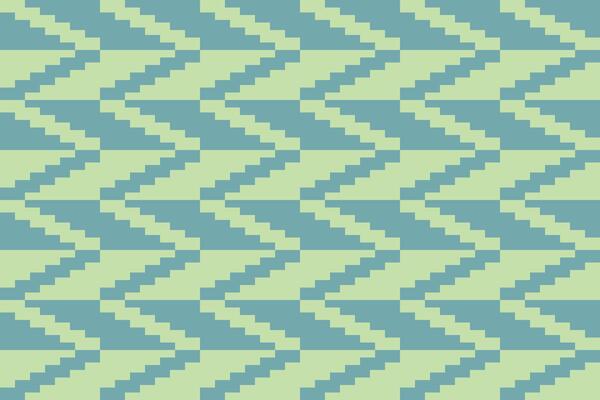 A green and blue chevron pattern background