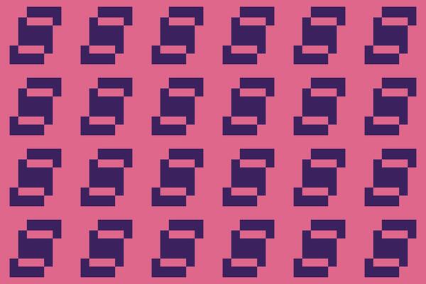 A pink and purple abstract background with squares and rectangles