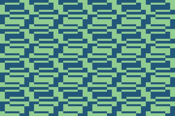 A green and blue geometric pattern with rectangles background