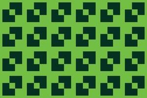 Green and black pattern with squares and rectangles vector