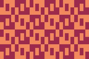 Geometric pattern of rectangles in orange background vector