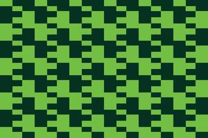 A green and black checkered rectangle pattern vector