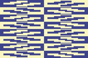 A blue and yellow pattern with rectangles vector