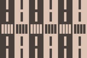 A pattern of black and brown stripes on a beige background vector