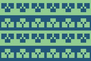A green and blue geometric pattern with squares vector