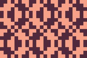 A patterned background with squares in purple and orange vector