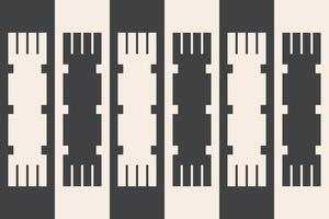 A black and white striped pattern with several rectangles vector