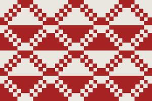 A red and white checkered square pattern vector