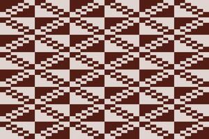 A pattern with squares in red and white vector