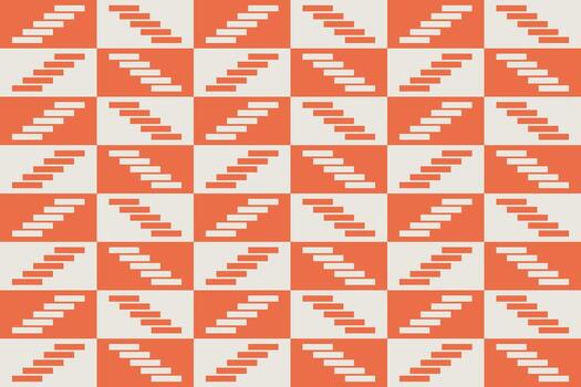 A pattern of rectangles on an orange background vector