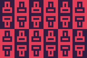 Red and black pattern with rectangles vector