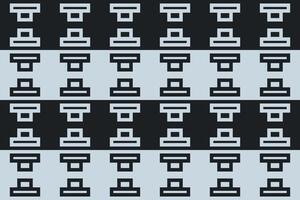 A black and white pattern with squares and rectangles vector