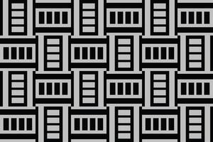 A black and gray pattern with rectangles and squares vector