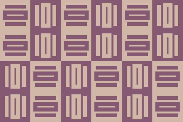 Purple and beige geometric pattern with rectangles