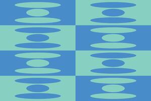 Blue and green pattern with circles vector