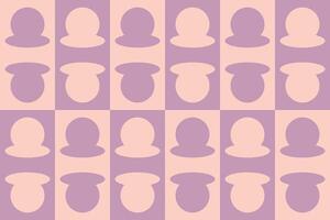A pattern with many circles in pink and purple vector
