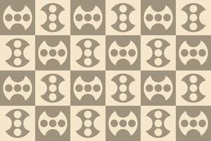 A pattern with many brown circles on it vector