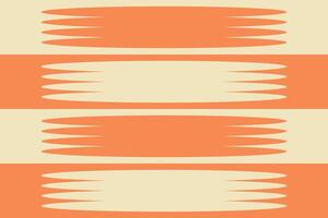 A striped pattern with orange and beige stripes vector