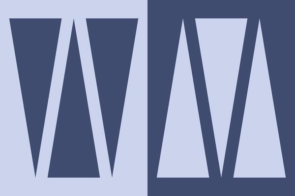 blue triangle geometric pattern