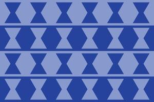 A blue geometric pattern with triangles vector