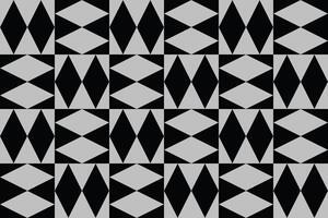 A black and gray pattern with triangles and diamond shapes vector