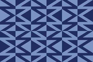 A blue triangle geometric pattern background vector