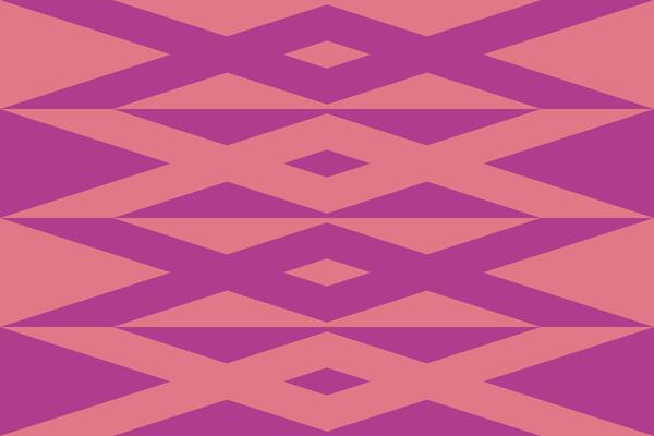 A orange and purple geometric pattern with triangles