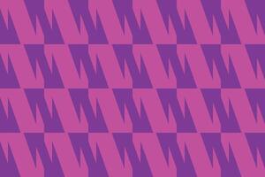 A purple triangle checkered pattern vector