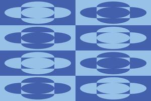 Blue pattern with circles vector