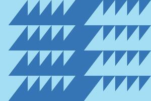 Blue pattern with triangles vector