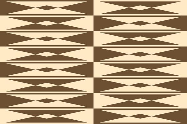 A brown pattern with triangle geometric shapes