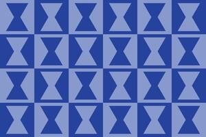 A blue pattern with triangle shapes vector