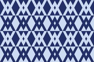 A blue geometric pattern with triangle shapes vector