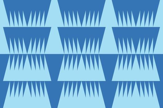 A blue pattern with many triangles vector