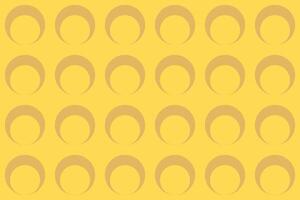 A yellow background with many small circles vector