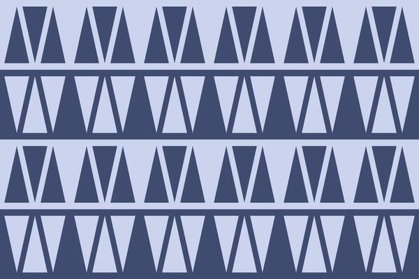 Blue pattern with triangle shapes