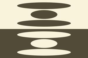 A brown and white image of a stack of plates vector