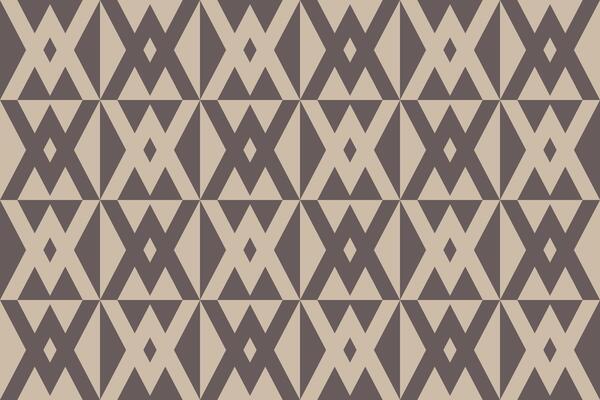 A brown and beige geometric pattern with triangles